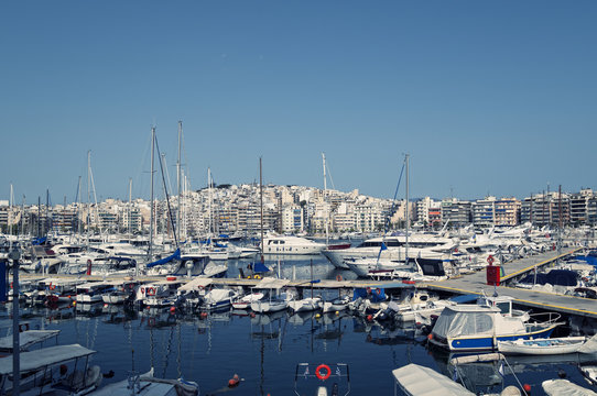 Piraeus Marina in athens, Greece