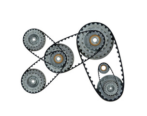 cogwheels on a white background