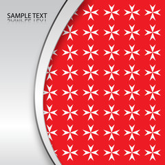 Abstract Background Maltese Cross Vector