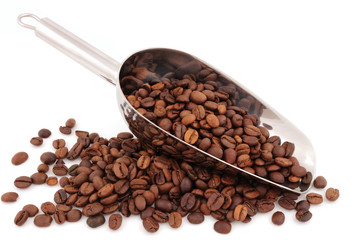 Obraz premium café con cuchara de metal