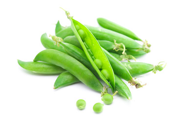 peas isolated on white
