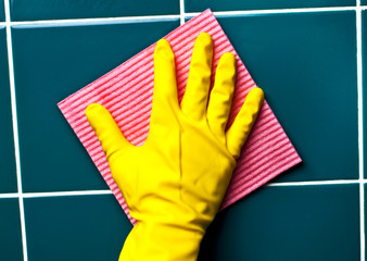 Hand with sponge