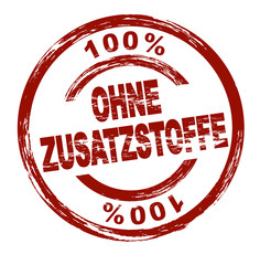 Ohne Zusatzstoffe / vektor