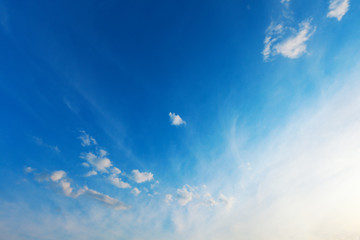 blue sky and white clouds