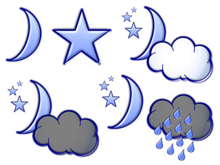 Icônes météo, série 5