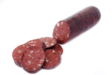 Sausage isolated on white background