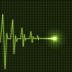 Abstract heart beats cardiogram