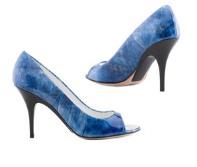 Obraz premium Women's shoes on a white background.