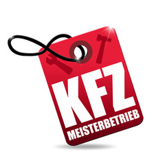 KFZ Meisterbetrieb! Button, Icon