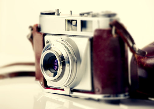 Old fashioned photography camera