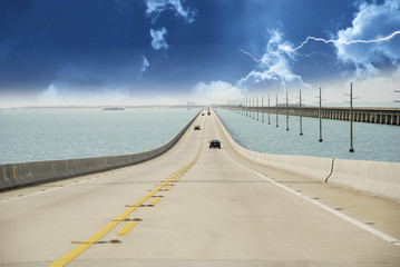 Storm approaching Overseas Highway