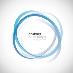 Blue Rings Background   Vector © puckillustrations