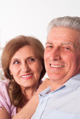 happy elderly couple