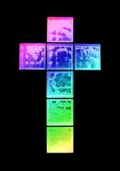 vitrail arc en ciel