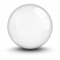 Crystal ball. clipping path included.