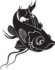 Obraz premium fish black and white style