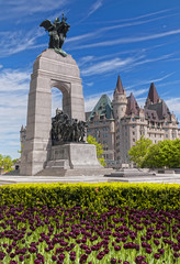 The National War Memorial in Ottawa, Canada.