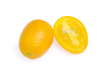 Kumquat isolated on the white background