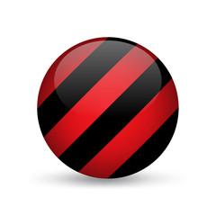 Red and Black Striped Icon