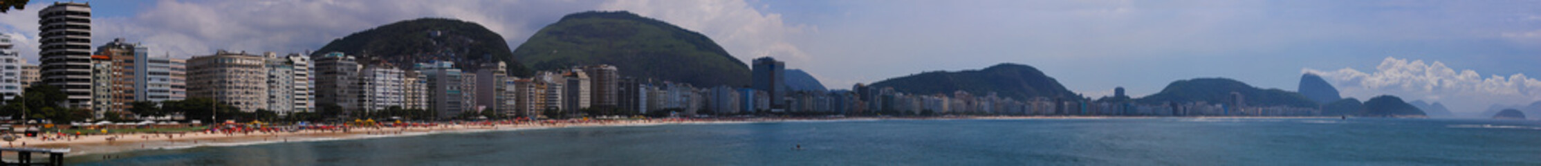 Fototapeta na wymiar Copacabana w Leme przeglądowy