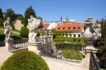 prague - vrtba garden and hradcany castle