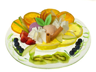 Gelato con frutta