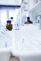 chemistry lab (shallow DOF)