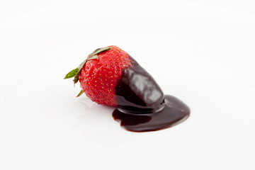 Strawberry with chocolate