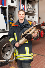 Fototapeta premium Firefighter