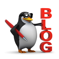 3d Penguin has a successful blog