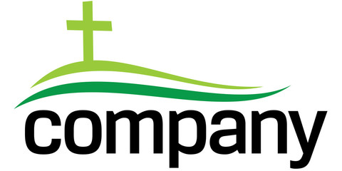 Green cross silhouette logo