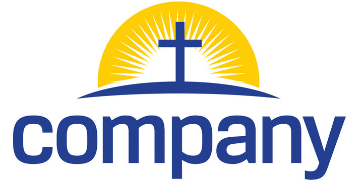 Cross with sun logo
