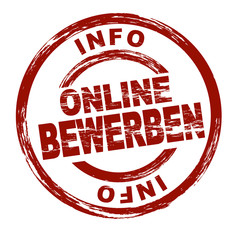 Online bewerben / vektor