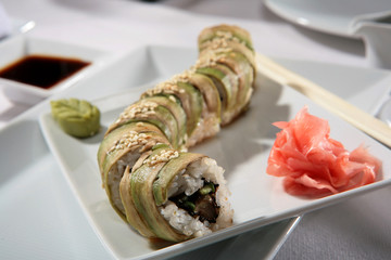 Sushi is popular japanese dish