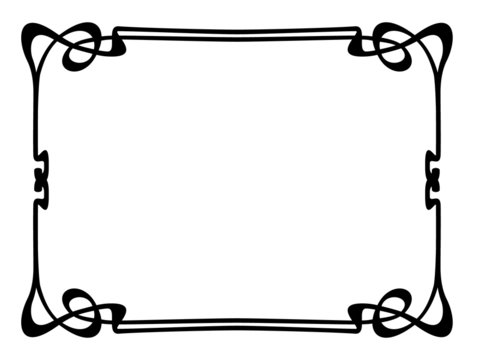 recommend clip art: Vector art nouveau modern ornamental decorative frame