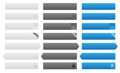 Button Set grau schwarz blau