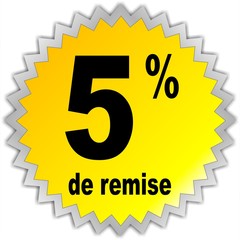 BOUTON 5% DE REMISE
