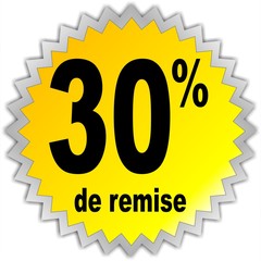 BOUTON 30% DE REMISE