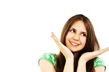 Obraz premium Portrait of pretty girl teenager
