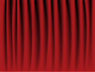 Red velvet curtain