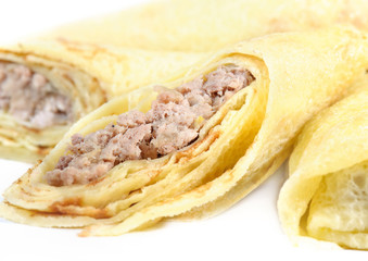 pancakes with meat