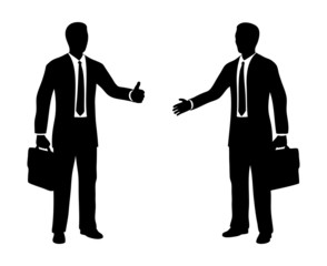 Fototapeta premium Handshake and thumb up