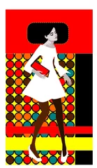 Keuken achterwand Schilderkunst Retro popart vrouw illustratie  © bruniewska