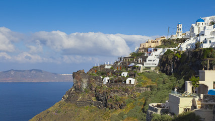 Obraz na płótnie Canvas Santorini widoku