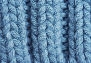 Macro of a woolen Pattern