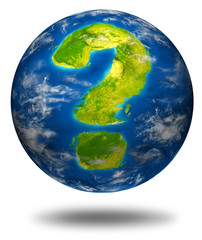 Earth question symbol