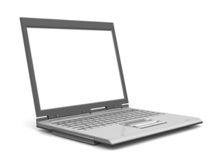 Fototapeta premium Professional Laptop isolated on white with empty space