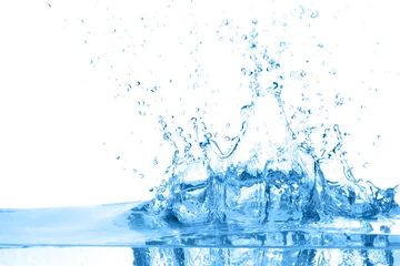 Foto op Plexiglas water splash isolated on the white background © phant