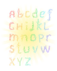 Rainbow alphabet