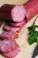 Sliced salami